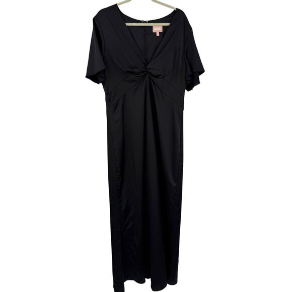 Show Me Your Mumu Rome Twist Gown Size XXL Black Wedding Bridesmaid Maxi Dress - Picture 11 of 11